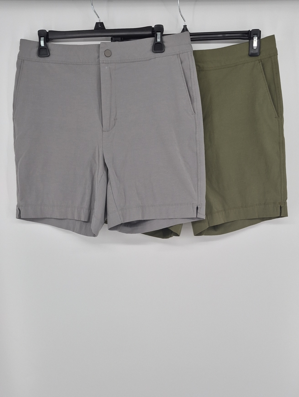 VRST Limitless Shorts Two Pair Mens 32 Chino Golf Outdoor Olive Green And Gray